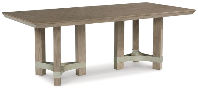 Furniture City Houma - Ashley Furniture - Chrestner Dining Table - Rectangular Dining Room Table / Gray - D983-25