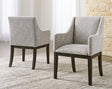 Furniture City Houma - Ashley Furniture - Burkhaus Dining Arm Chair (Set of 2) - Dining Arm Chair (Set of 2) / Dark Brown - D984-01AX2