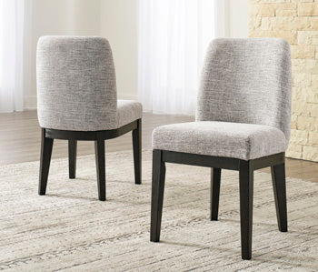 Furniture City Houma - Ashley Furniture - Burkhaus Dining Chair (Set of 2) - Dining Chair (Set of 2) / Dark Brown - D984-01X2