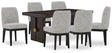 Furniture City Houma - Ashley Furniture - Burkhaus Dining Table and 6 Chairs - Dining Table and 6 Chairs / Dark Brown - D984D8