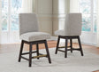 Furniture City Houma - Ashley Furniture - Burkhaus Counter Height Barstool (Set of 2) - Counter Height Barstool (Set of 2) / Dark Brown - D984-124X2
