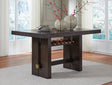 Furniture City Houma - Ashley Furniture - Burkhaus Counter Height Dining Table - RECT Dining Room Counter Table / Dark Brown - D984-32