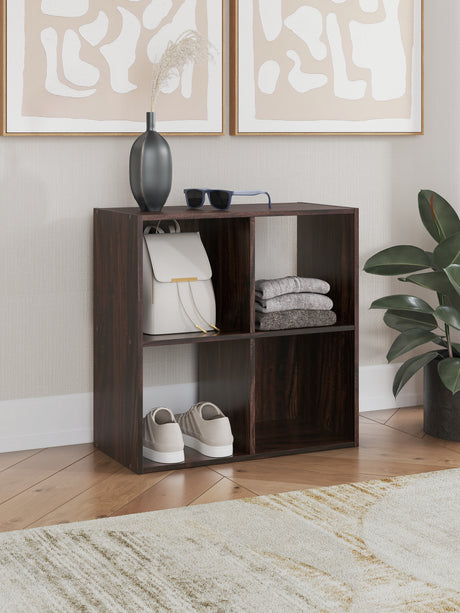 Furniture City Houma - Ashley Furniture - Glosmount Four Cube Organizer - Four Cube Organizer / Cherry/Light Brown - EA1055-2X2