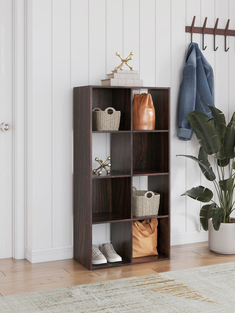 Furniture City Houma - Ashley Furniture - Glosmount Eight Cube Organizer - Eight Cube Organizer / Cherry/Light Brown - EA1055-4X2