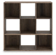 Furniture City Houma - Ashley Furniture - Shallifer Nine Cube Organizer - Nine Cube Organizer / Brown - EA1104-3X3
