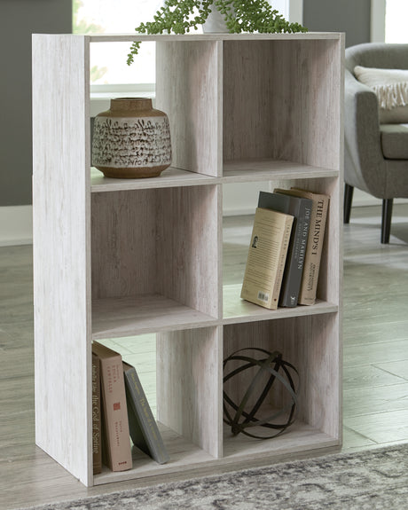 Furniture City Houma - Ashley Furniture - Paxberry Six Cube Organizer - Six Cube Organizer / Whitewash - EA1811-3X2