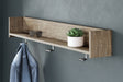 Furniture City Houma - Ashley Furniture - Oliah Wall Decor - Wall Mounted Coat Rack w/Shelf / Natural - EA2270-151