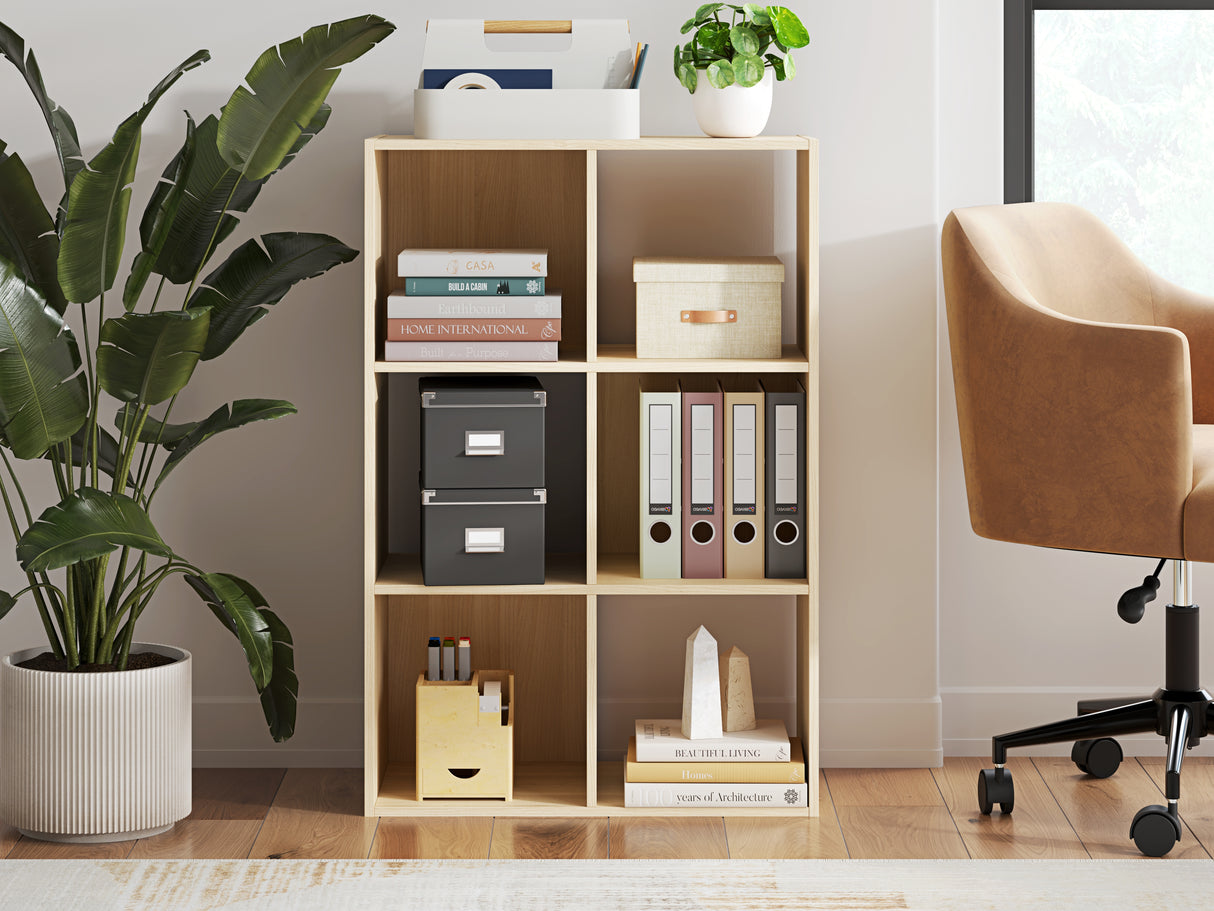 Furniture City Houma - Ashley Furniture - Piperton Six Cube Organizer - Six Cube Organizer / Charcoal - EA5514-3X2