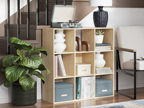 Furniture City Houma - Ashley Furniture - Piperton Nine Cube Organizer - Nine Cube Organizer / Charcoal - EA5514-3X3