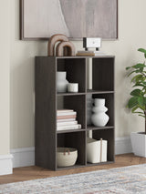 Furniture City Houma - Ashley Furniture - Piperton Six Cube Organizer - Six Cube Organizer / Charcoal - EA5514-3X2