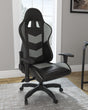 Furniture City Houma - Ashley Furniture - Lynxtyn Desk Chair - Home Office Swivel Desk Chair / Black/Gray - H400-09A