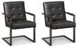 Furniture City Houma - Ashley Furniture - Starmore Home Office Desk Chair (Set of 2) - Home Office Desk Chair (Set of 2) / Black - H633-02AX2