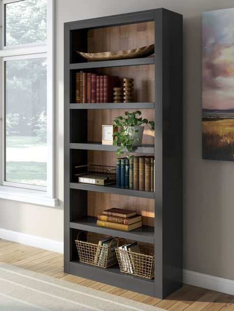 Furniture City Houma - Ashley Furniture - Wildenauer Bookcase - Bookcase / Brown/Black - H664-70