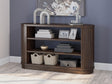 Furniture City Houma - Ashley Furniture - Korestone 60" Credenza - Credenza / Warm Brown - H687-46