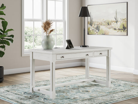 Furniture City Houma - Ashley Furniture - Robbinsdale Office Desk - L-Shaped Home Office Desk / Antique White - H742H1
