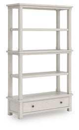 Furniture City Houma - Ashley Furniture - Robbinsdale Bookcase - Bookcase / Antique White - H742-70