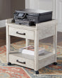 Furniture City Houma - Ashley Furniture - Carynhurst Printer Stand - Printer Stand / Whitewash - H755-11