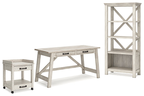 Furniture City Houma - Ashley Furniture - Carynhurst Home Office Desk, Bookcase and Printer Stand - Home Office Desk, Bookcase and Printer Stand - H755H2