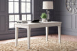 Furniture City Houma - Ashley Furniture - Kanwyn Office Desk - Home Office Desk / Whitewash - H777-44