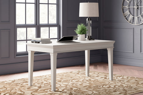 Furniture City Houma - Ashley Furniture - Kanwyn Office Desk - Home Office Desk / Whitewash - H777-44