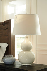 Furniture City Houma - Ashley Furniture - Saffi Lighting - Table Lamp (Set of 2) / Cream - L100074X2