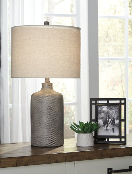Furniture City Houma - Ashley Furniture - Linus Table Lamp (Set of 2) - Table Lamp (Set of 2) / Antique Black - L117964X2