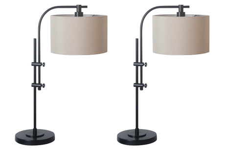 Furniture City Houma - Ashley Furniture - Baronvale Accent Lamp (Set of 2) - Accent Lamp (Set of 2) / Black - L206043X2