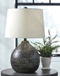 Furniture City Houma - Ashley Furniture - Maire Table Lamp (Set of 2) - Table Lamp (Set of 2) / Black/Gold Finish - L207294X2