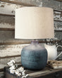 Furniture City Houma - Ashley Furniture - Malthace Table Lamp (Set of 2) - Table Lamp (Set of 2) / Patina - L207304X2