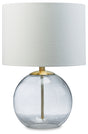 Furniture City Houma - Ashley Furniture - Samder Table Lamp - Glass Table Lamp (1/CN) / Clear/Brass Finish - L430744