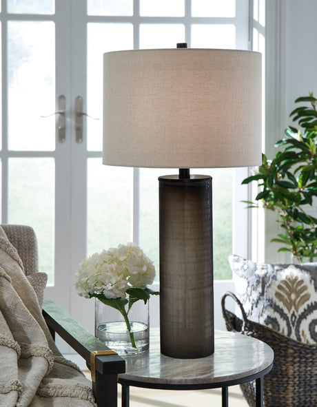 Furniture City Houma - Ashley Furniture - Dingerly Table Lamp (Set of 2) - Table Lamp (Set of 2) / Brown - L430824X2