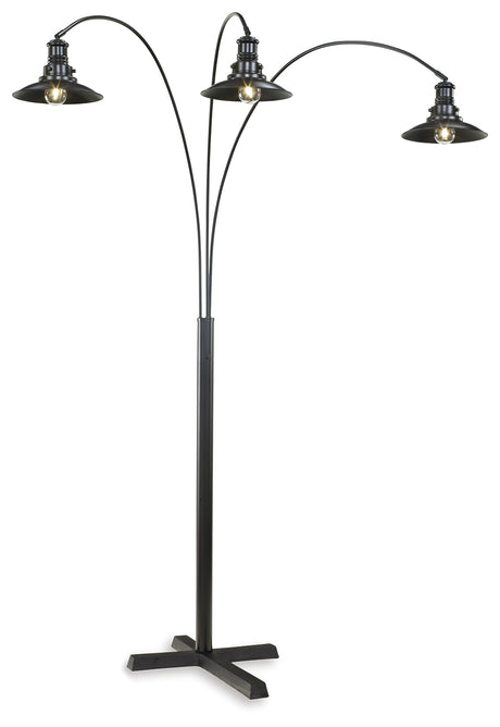 Furniture City Houma - Ashley Furniture - Sheriel Lighting - Metal Arc Lamp (1/CN) / Black - L725059
