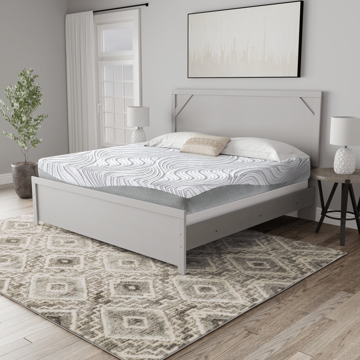 Furniture City Houma - Ashley Furniture - 12 Inch Memory Foam Mattresses - California King / White - M59351
