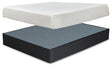 Furniture City Houma - Ashley Furniture - 10 Inch Chime Memory Foam King Mattress and Foundation - King Mattress and Foundation / White - M699M1