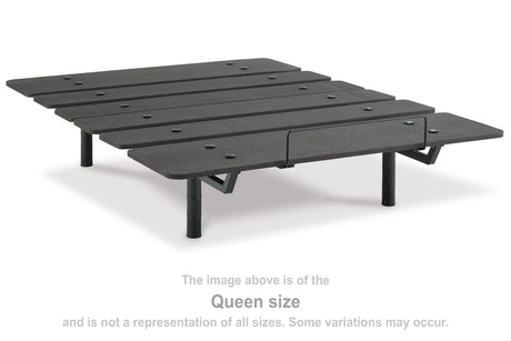 Furniture City Houma - Ashley Furniture - Cosmic Power Base Twin XL Adjustable Base - Twin XL Adjustable Base / Black - M8X272