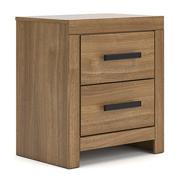 Furniture City Houma - Ashley Furniture - Broachmyn Nightstand - Two Drawer Night Stand / Auburn - PCB1116-92