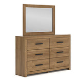 Furniture City Houma - Ashley Furniture - Broachmyn Dresser - Six Drawer Dresser / Auburn - PCB1116-31