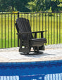 Furniture City Houma - Ashley Furniture - Hyland wave Outdoor Swivel Glider Chair - Swivel Glider Chair / White - P111-820