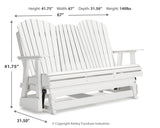 Hyland wave Outdoor Glider Loveseat