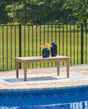 Furniture City Houma - Ashley Furniture - Hyland wave Outdoor Coffee Table - Rectangular Cocktail Table / Black - P108-701