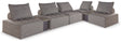 Furniture City Houma - Ashley Furniture - Bree Zee 7-Piece Outdoor Modular Seating - 7-Piece Outdoor Modular Seating / Brown - P160P13