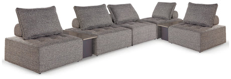 Furniture City Houma - Ashley Furniture - Bree Zee 7-Piece Outdoor Modular Seating - 7-Piece Outdoor Modular Seating / Brown - P160P13