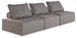 Furniture City Houma - Ashley Furniture - Bree Zee 3-Piece Outdoor Modular Seating - 3-Piece Outdoor Modular Seating / Brown - P160P9
