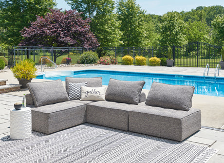 Furniture City Houma - Ashley Furniture - Bree Zee 4-Piece Outdoor Sectional - 4-Piece Outdoor Sectional / Brown - P160P8