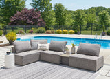 Furniture City Houma - Ashley Furniture - Bree Zee 5-Piece Outdoor Sectional - 5-Piece Outdoor Sectional / Brown - P160P5
