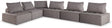 Furniture City Houma - Ashley Furniture - Bree Zee 6-Piece Outdoor Modular Seating - 6-Piece Outdoor Modular Seating / Brown - P160P11