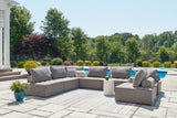 Furniture City Houma - Ashley Furniture - Bree Zee 8-Piece Outdoor Sectional - 8-Piece Outdoor Sectional / Brown - P160P6