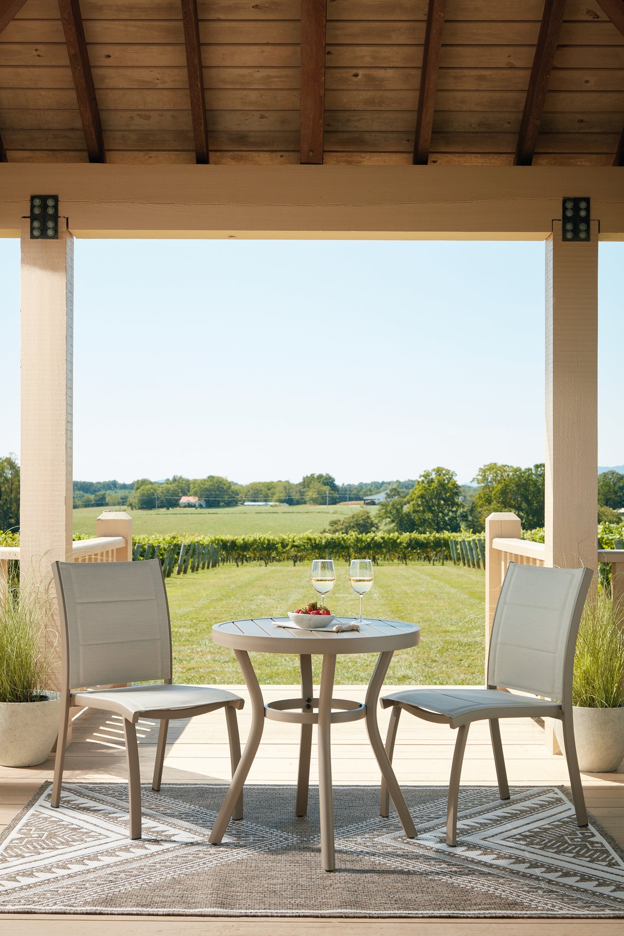 Mission Beach Outdoor Table and 2 Chairs