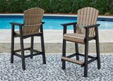 Furniture City Houma - Ashley Furniture - Fairen Trail Barstool (Set of 2) - Tall Barstool (Set of 2) / Black/Driftwood - P211-130