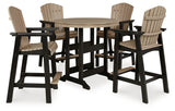Furniture City Houma - Ashley Furniture - Fairen Trail Outdoor Counter Height Dining Table with 2 Barstools - Outdoor Counter Height Dining Table with 2 Barstools - P211P1